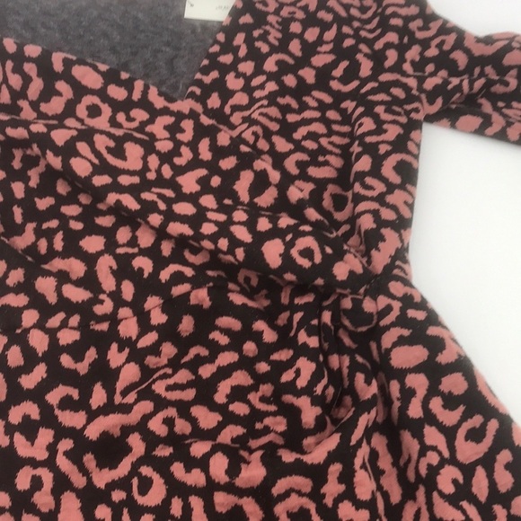 Mi Ami Leopard Print Wrap Effect Dress Sz S. #A9 - Picture 6 of 8